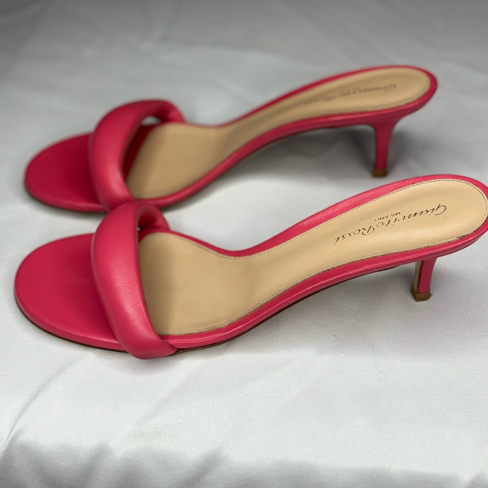 Gianvito Rossi Pink Bijoux Mules 55 - Picture 2 of 3